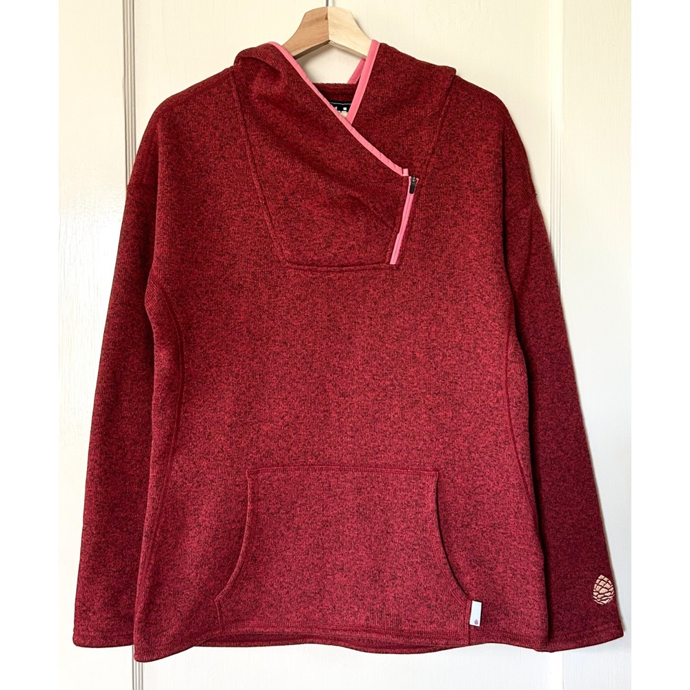 Stio Women's Sweetwater Fleece Hoodie‎ Autumn Red Heather M Outdoors Hiking